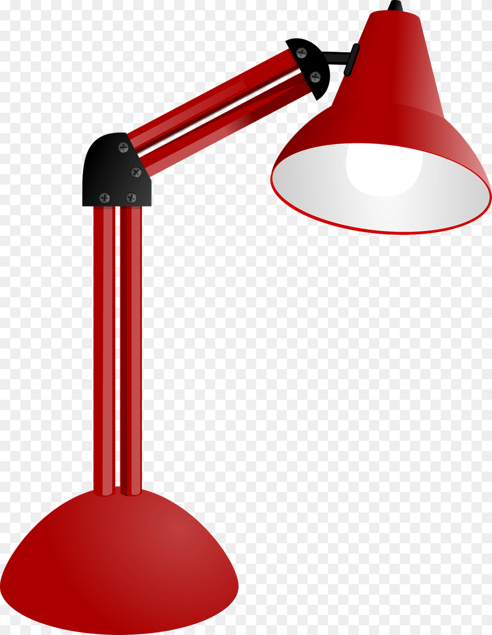 Red Modern Desk Lamp Clipart, Lampshade, Lighting, Table Lamp, Dynamite Free Png Download