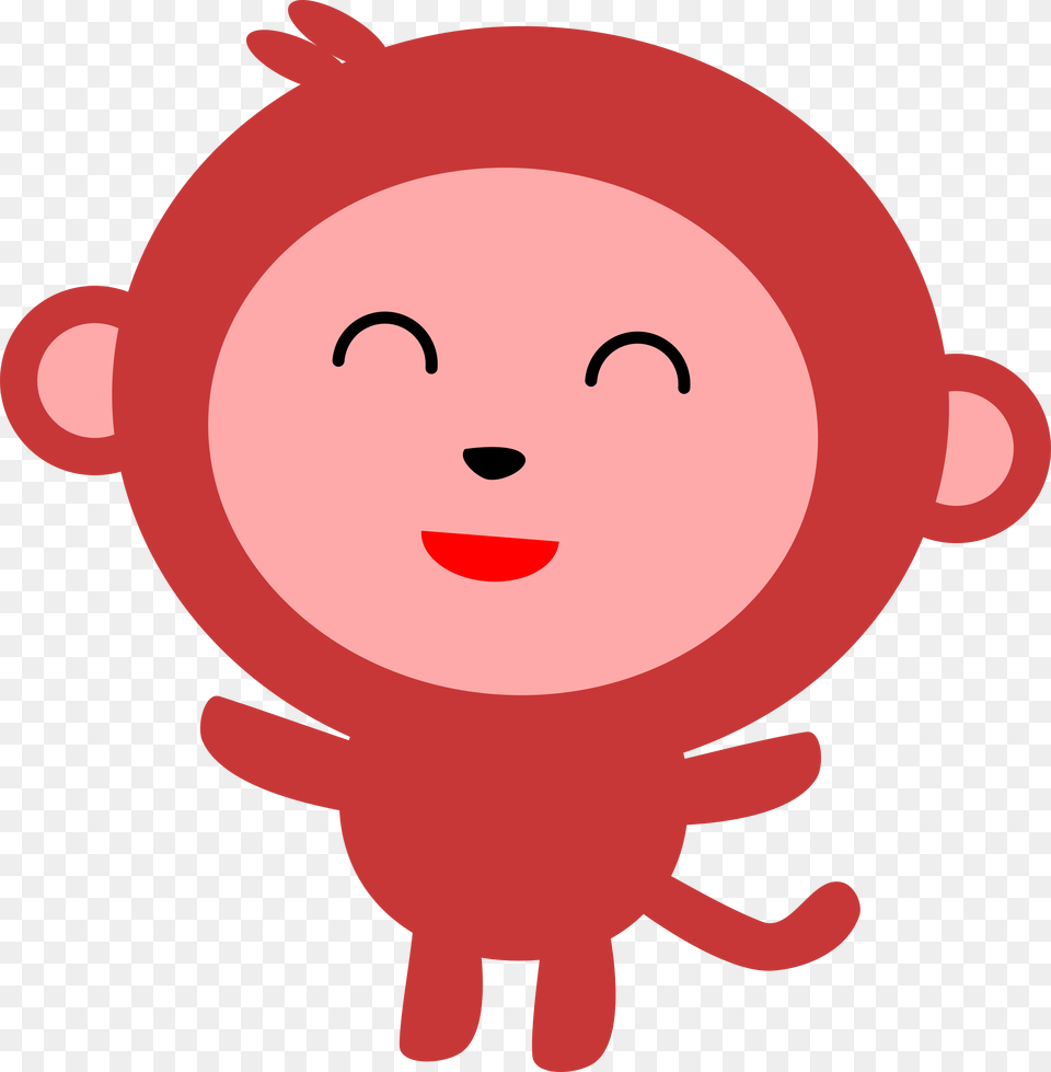Red Monkey Clipart, Face, Head, Person, Baby Free Png