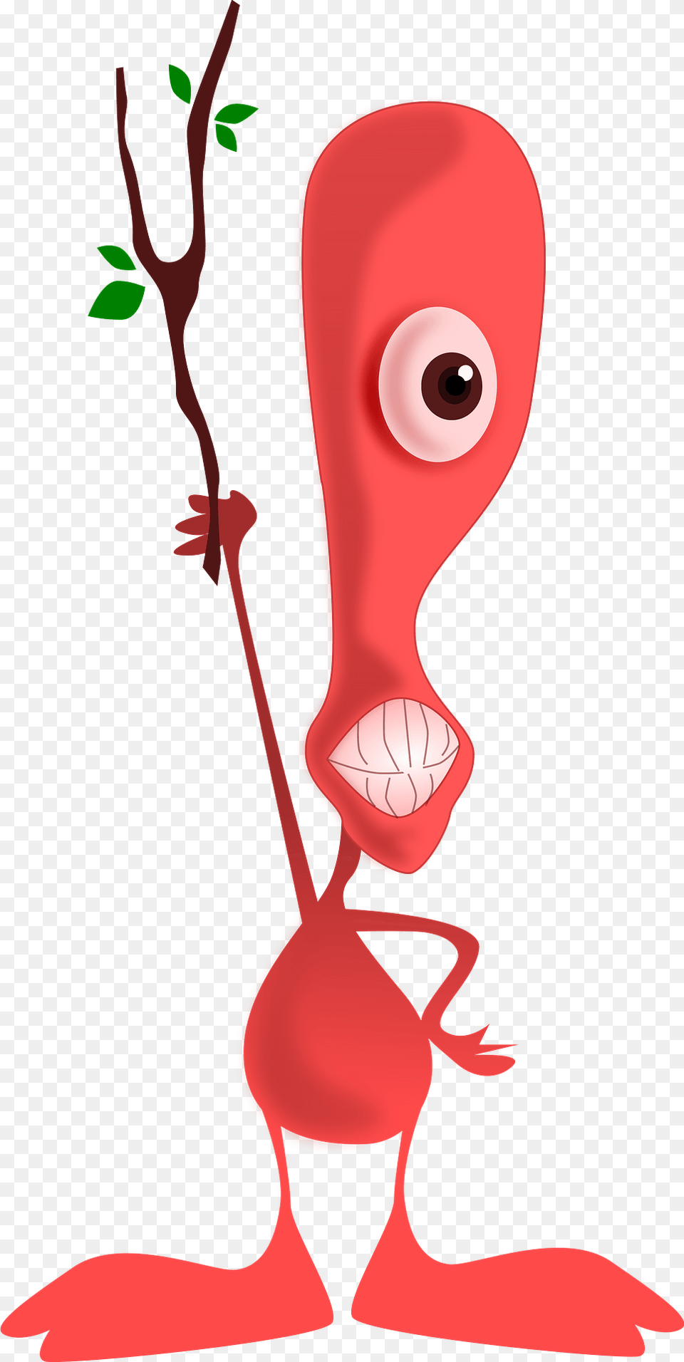Red Monster With One Eye Clipart, Art, Graphics, Alien, Animal Free Transparent Png