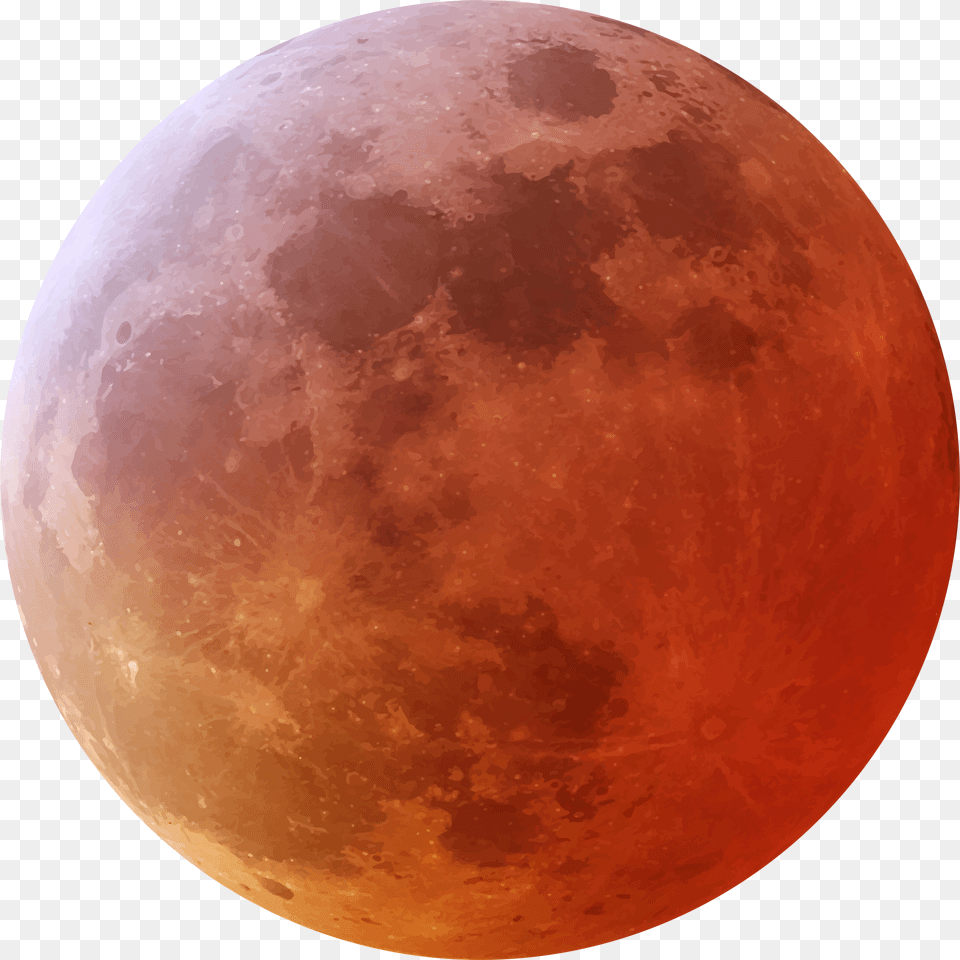 Red Moon Clip Art Image Lunar Eclipse Clipart Free Png