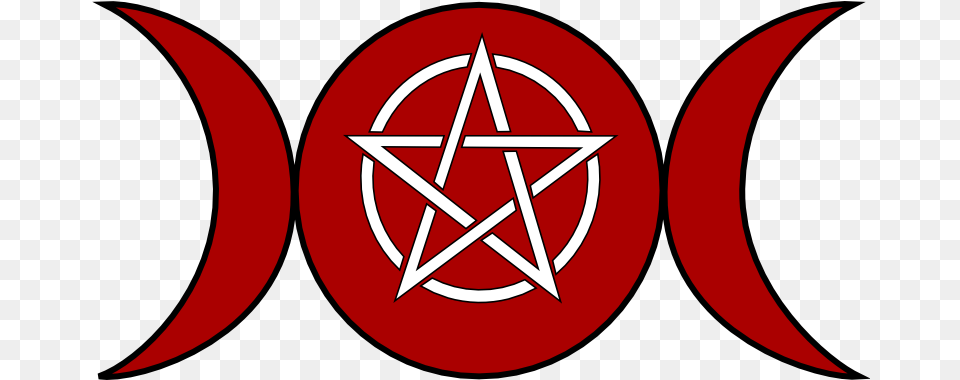 Red Moon Coven Pentacle Black, Logo, Star Symbol, Symbol Free Transparent Png