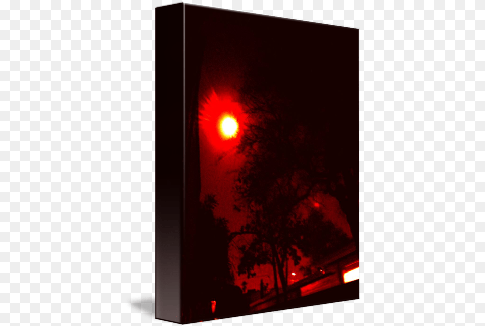 Red Moon Tree Lcd Display, Flare, Light, Lighting, Outdoors Free Transparent Png