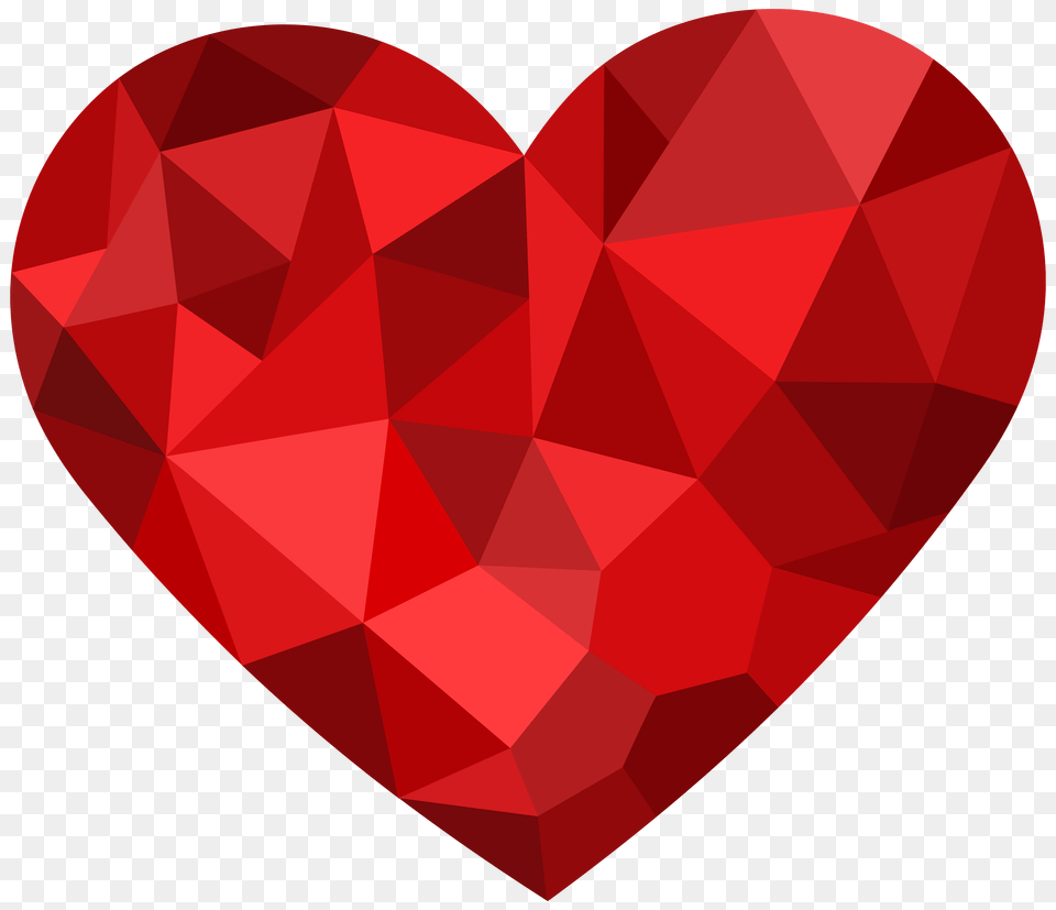 Red Mosaic Heart Clipart Free Png Download