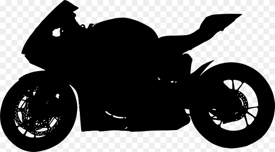 Red Motorcycle Silhouette Kawasaki Silhouette, Gray Free Transparent Png