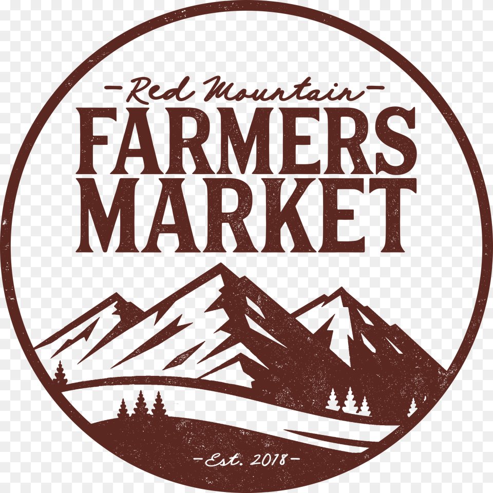 Red Mountain Farmer S Market Logo Skytower, Maroon Free Png Download