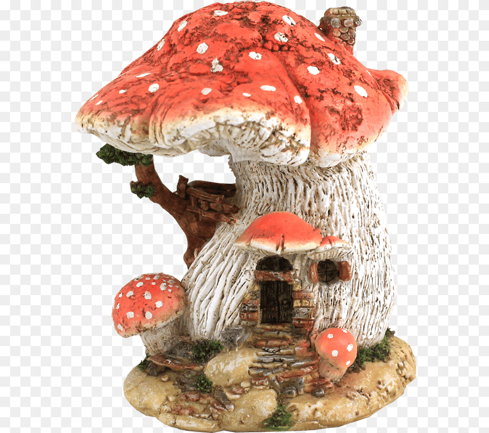 Red Mushroom Fairy Garden House Fairy Garden Mushroom, Fungus, Plant, Agaric, Amanita Png