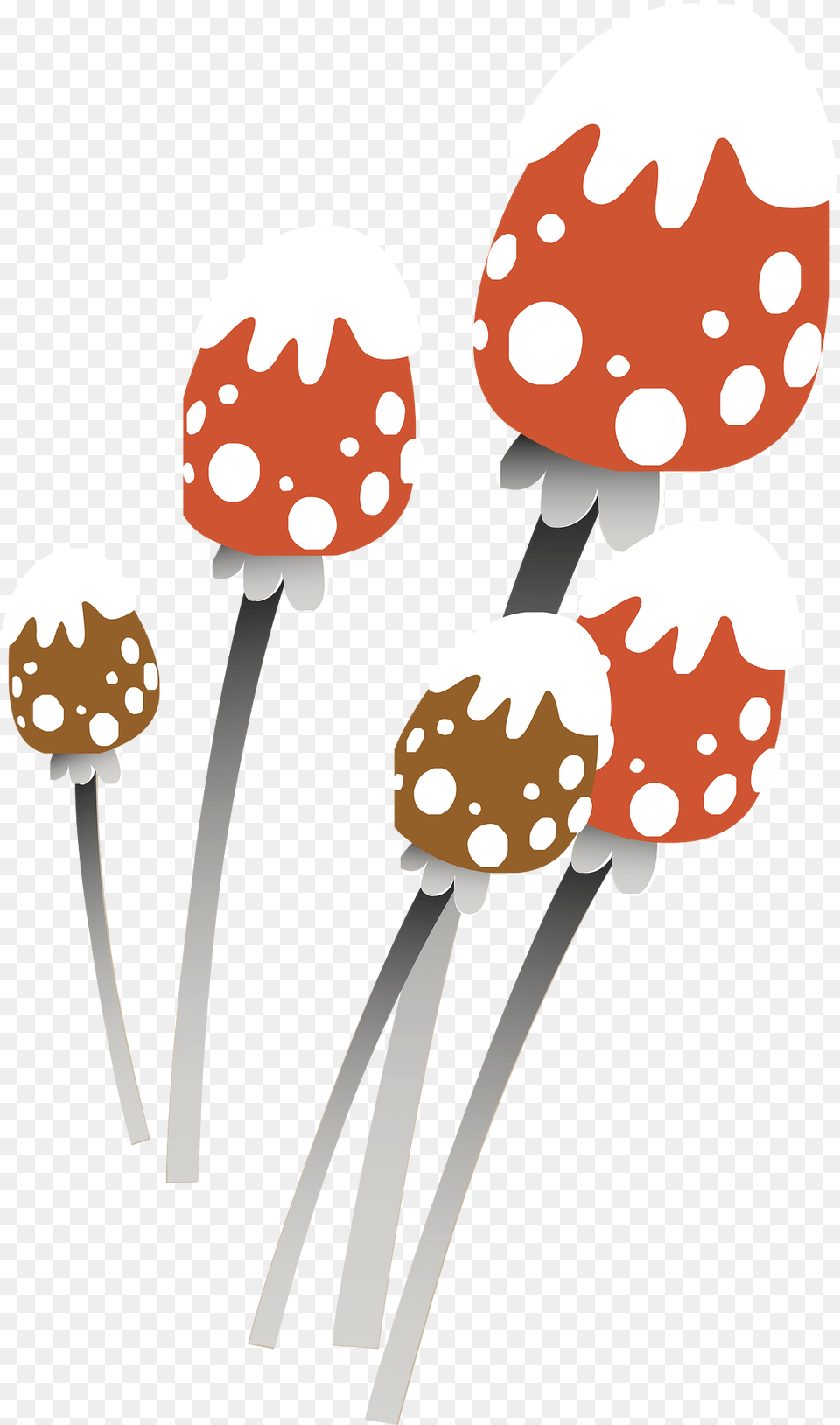 Red Mushrooms Clipart, Agaric, Fungus, Mushroom, Plant Free Transparent Png