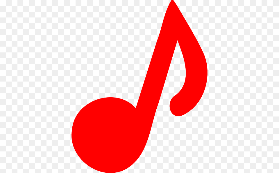 Red Music Note Clip Art, Smoke Pipe Png Image