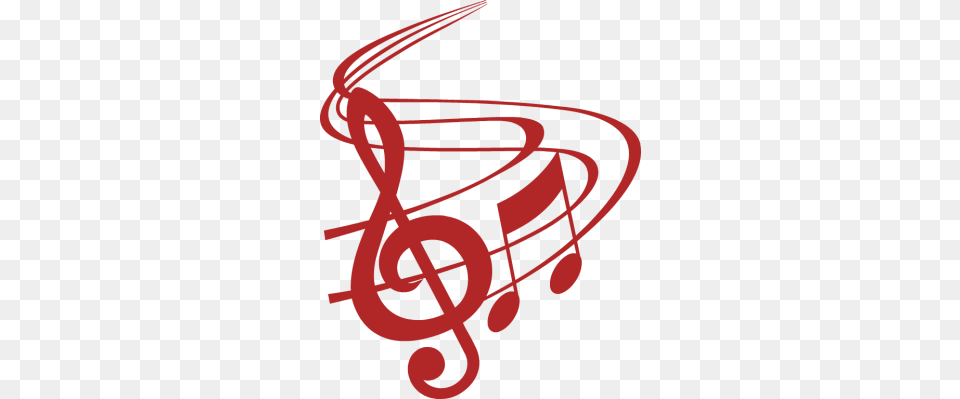 Red Musical Notes With Treble Clef, Dynamite, Weapon, Text Free Transparent Png