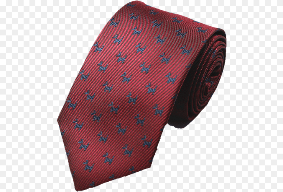 Red Necktie With Blue Dogs Silk, Accessories, Formal Wear, Tie Free Png Download