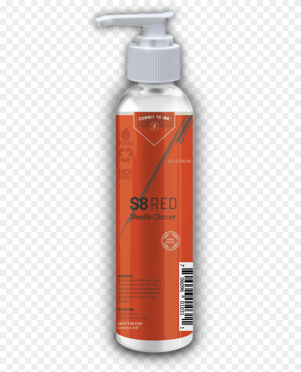 Red Needle Cleaner Vodka, Bottle, Lotion, Tin, Food Free Png Download