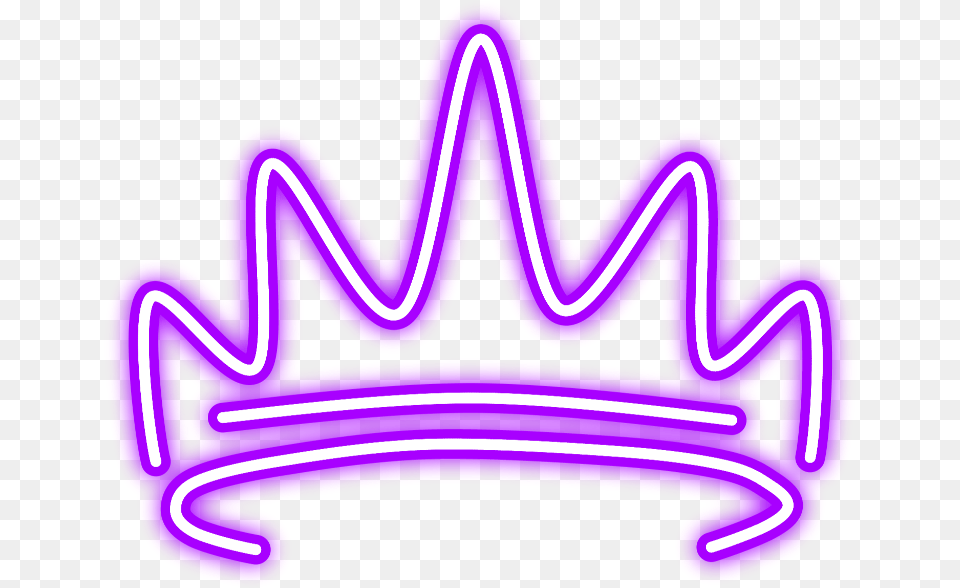 Red Neon Crown, Light, Purple Png Image