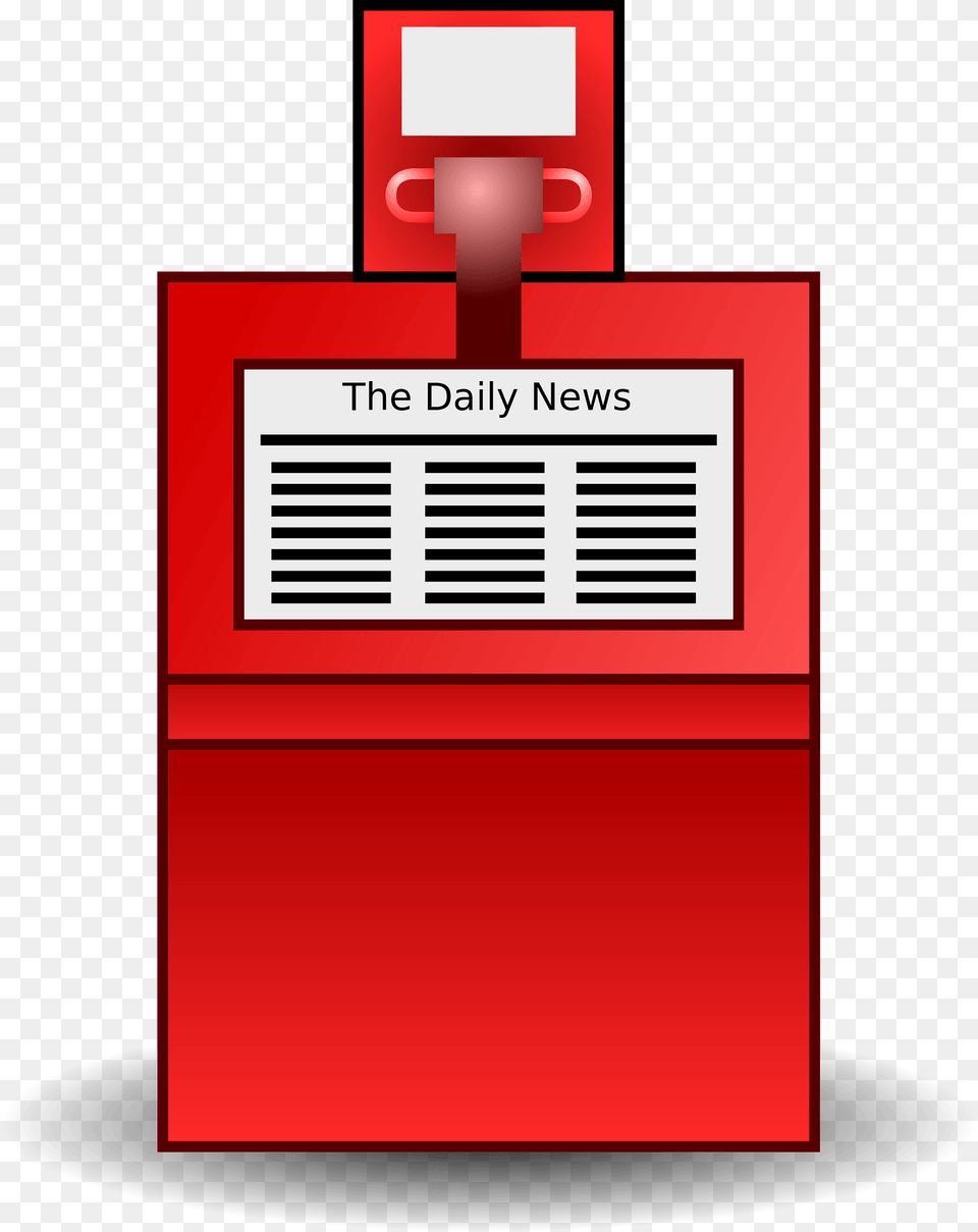 Red Newspaper Stand Clipart, Machine, Gas Pump, Pump Free Transparent Png