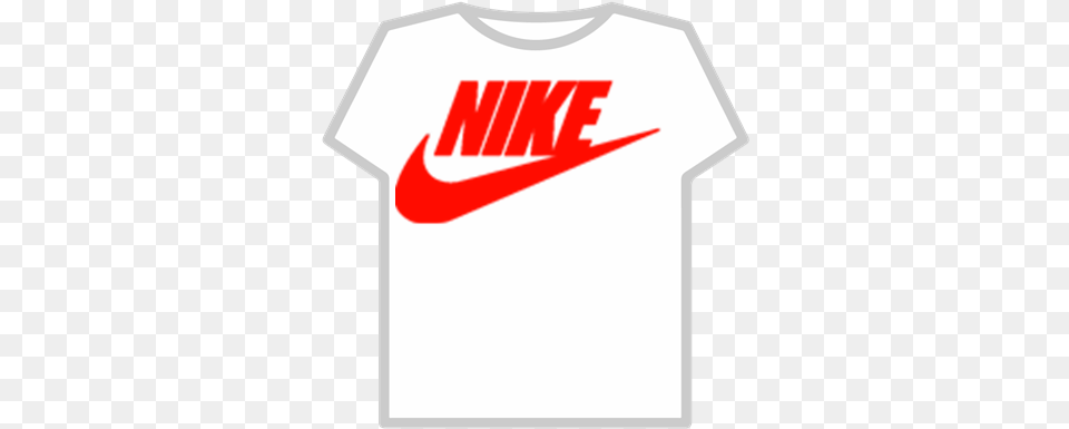 Red Nike Logo Momoland T Shirt Roblox, Clothing, T-shirt Png