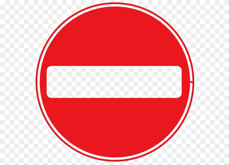 Red No Entry Hd No Entry Sign Clipart, Symbol, Road Sign Png