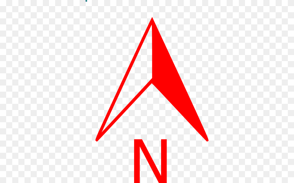 Red North Arrow Xxx Clip Art, Triangle Png Image