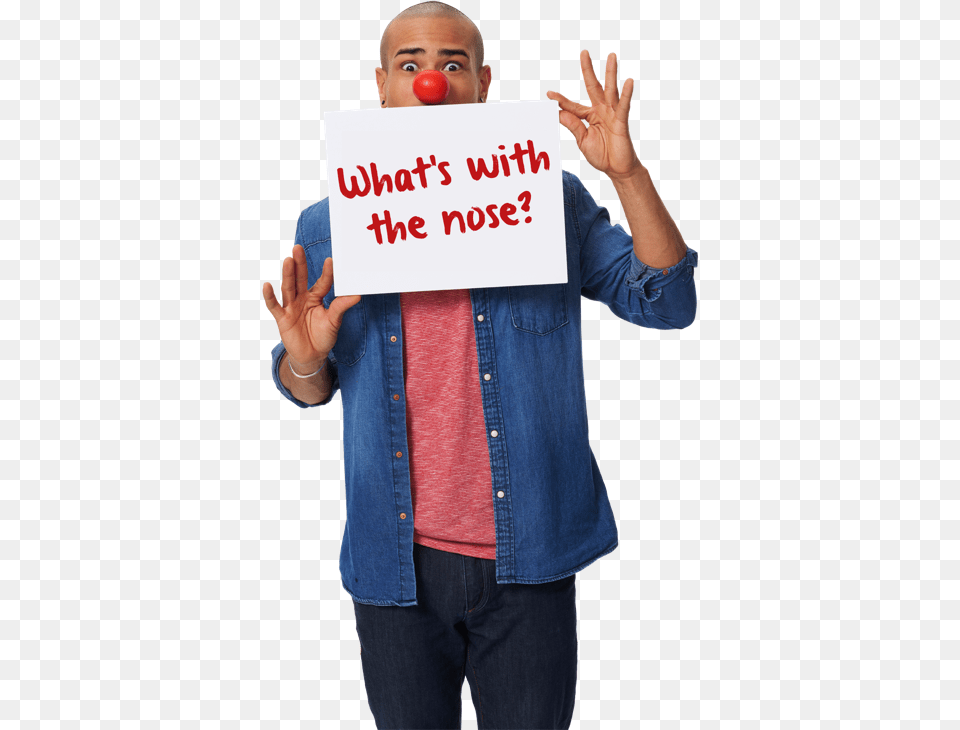 Red Nose Day, Clothing, Pants, Adult, Person Free Transparent Png
