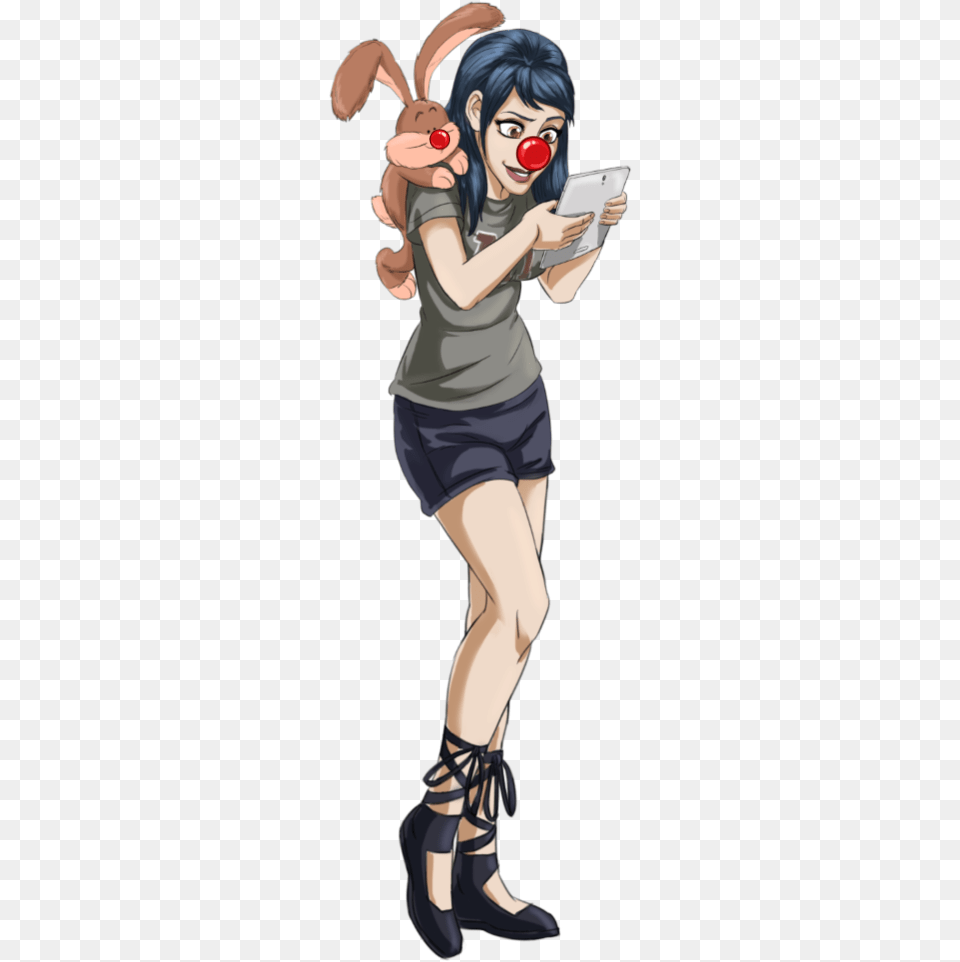 Red Nose Day Bunny Illustration, Book, Clothing, Comics, Shoe Free Png