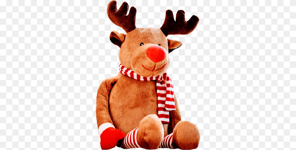 Red Nose Reindeer Christmas Image No Reindeer Graphic Background, Plush, Toy, Teddy Bear Free Png Download