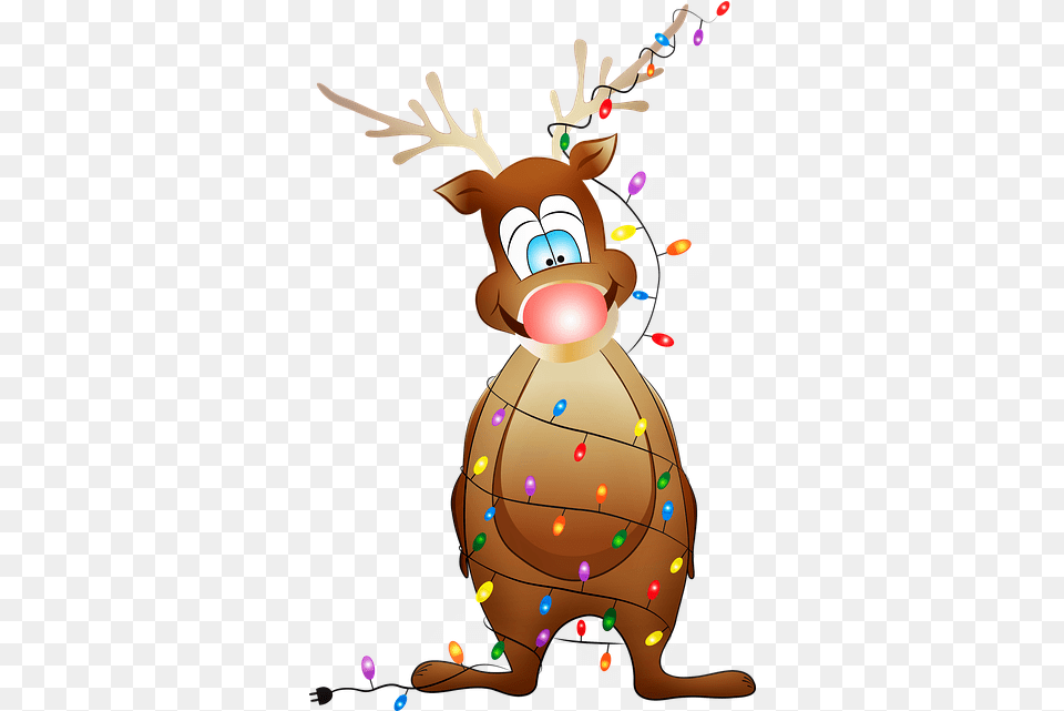 Red Nose Reindeer Christmas Lights Free On Pixabay Rudolf Er Rd P Nesen, Baby, Person, Animal, Mammal Png Image