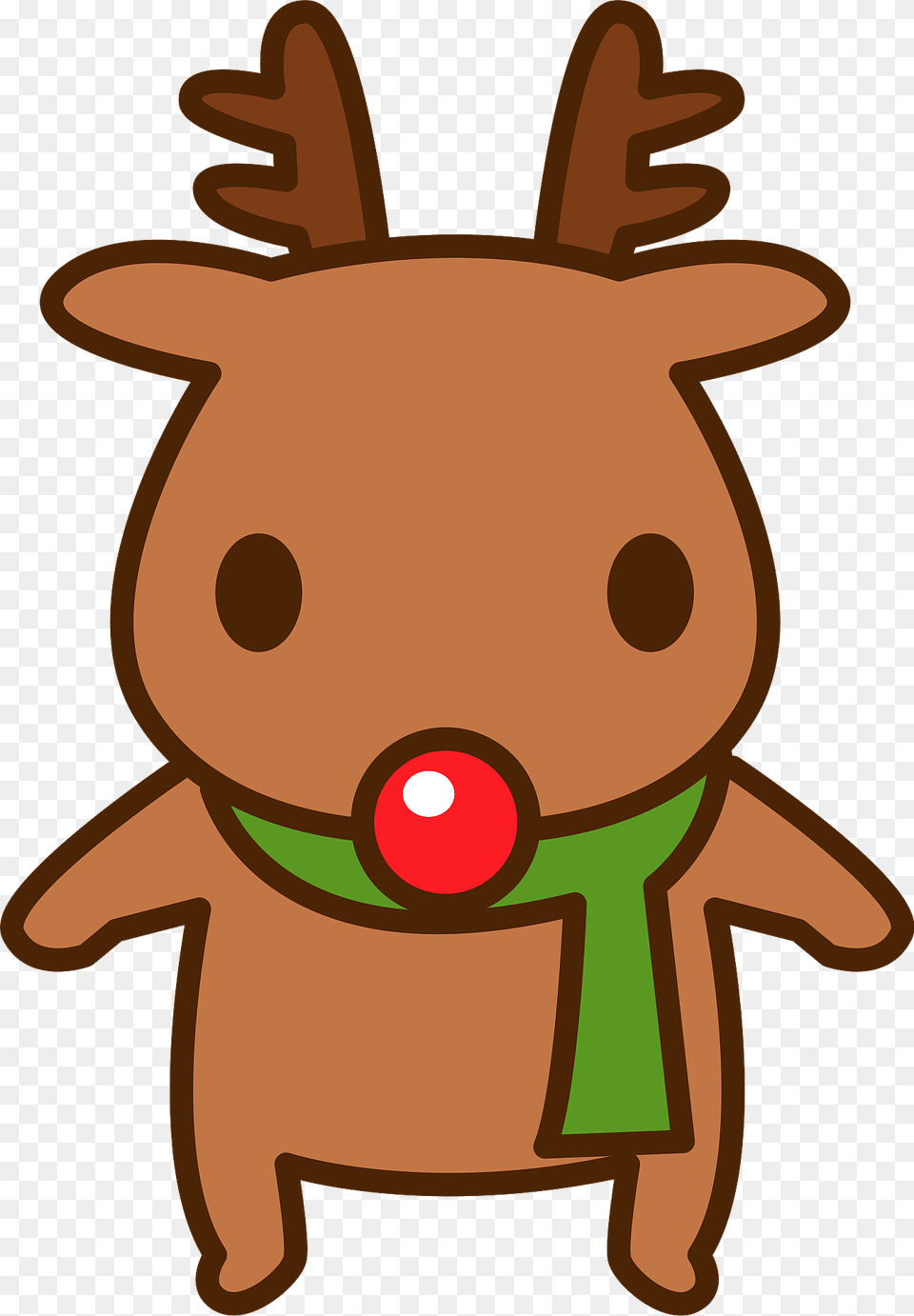 Red Nose Reindeer Clipart, Plush, Toy Free Png Download