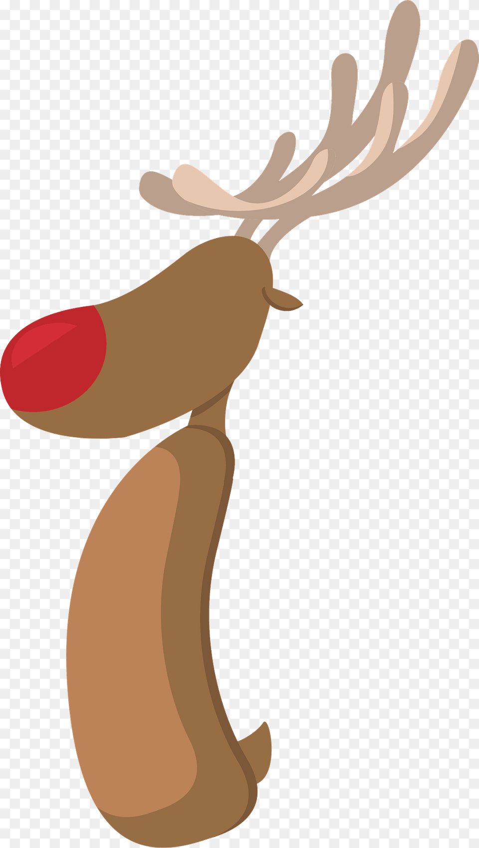 Red Nosed Deer Body Clipart, Bag Png