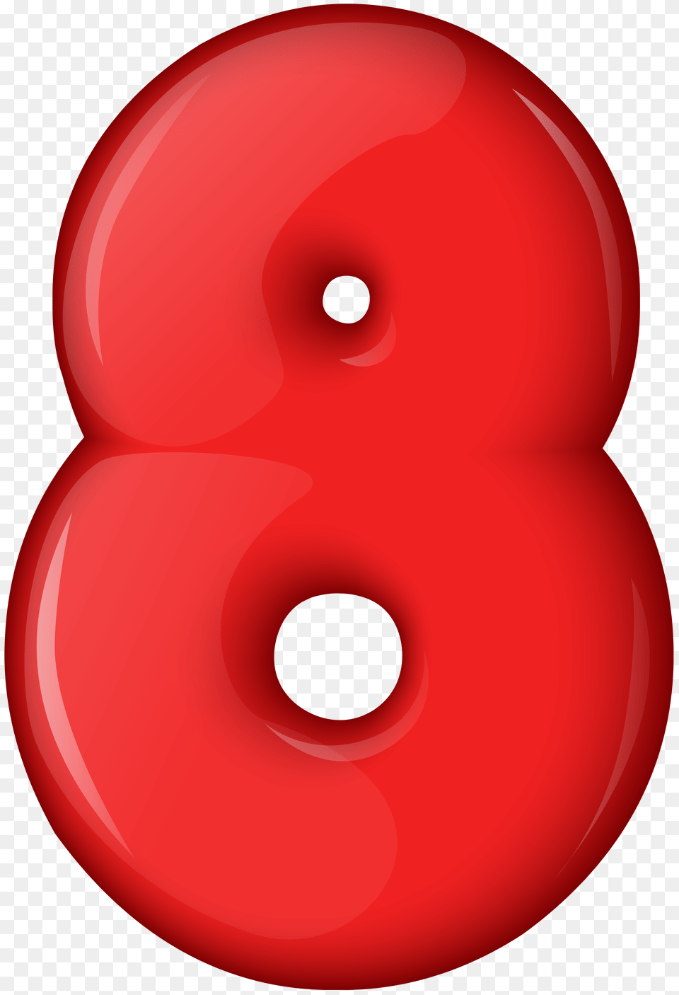 Red Number Eight Clip Free Png