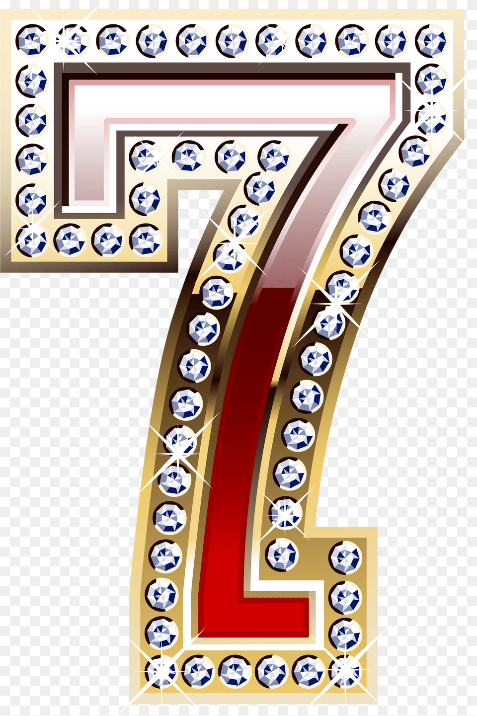 Red Number Seven, Accessories, Symbol, Text, Gemstone Png
