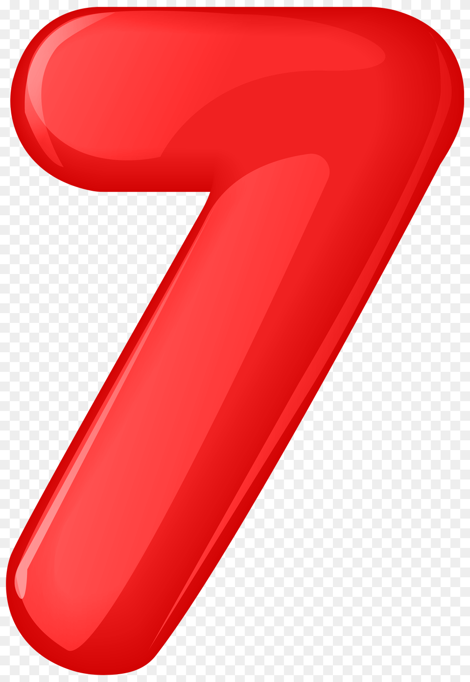 Red Number Seven Transparent Clip, Symbol, Text, Logo, Dynamite Free Png