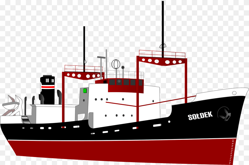 Red Ocean Liner Clipart, Watercraft, Vehicle, Transportation, Barge Free Transparent Png