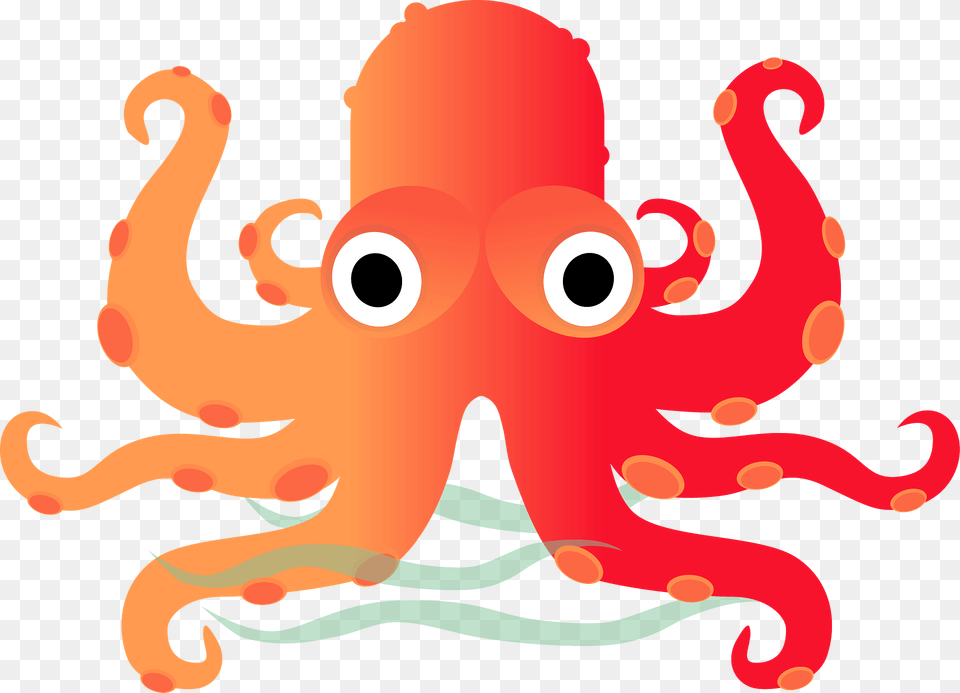 Red Octopus Clipart, Animal, Sea Life, Invertebrate, Nature Free Png Download