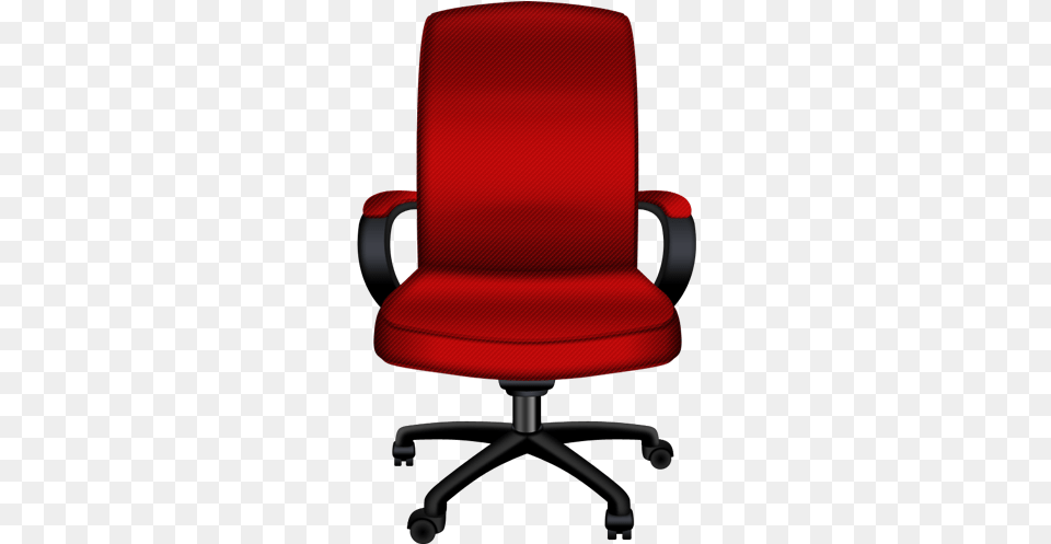 Red Office Chair, Cushion, Furniture, Home Decor, Armchair Free Png