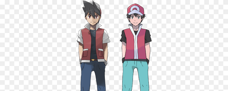 Red Old Old Red Vs New Red Pokemon, Book, Publication, Vest, Comics Free Transparent Png