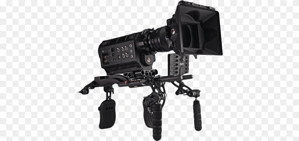 Red One Digital Cinema Camera On The Clutch Shoulder Red One Camera Prix, Electronics, Video Camera, Gun, Weapon Free Transparent Png