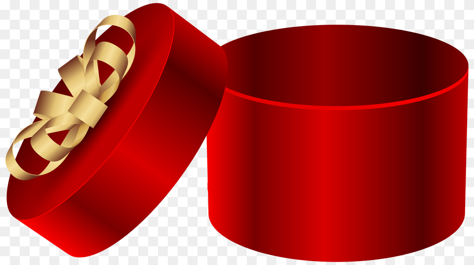 Red Open Round Gift Box Clipart, Dynamite, Weapon Free Png