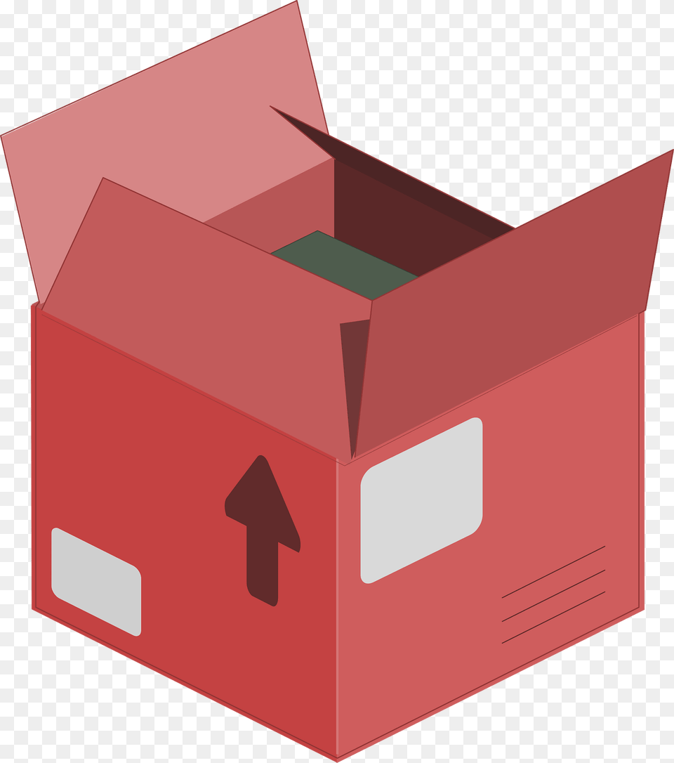 Red Opened Carton Box Clipart, Cardboard, First Aid, Package, Package Delivery Png