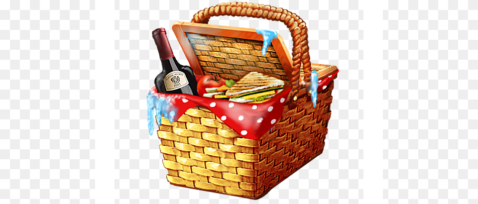 Red Or Black Or Suit Transparent Picnic Basket, Fun, Leisure Activities Png Image