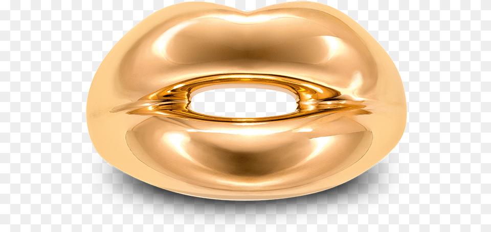 Red Or Yellow Gold Lip Ring, Mask, Disk Free Transparent Png