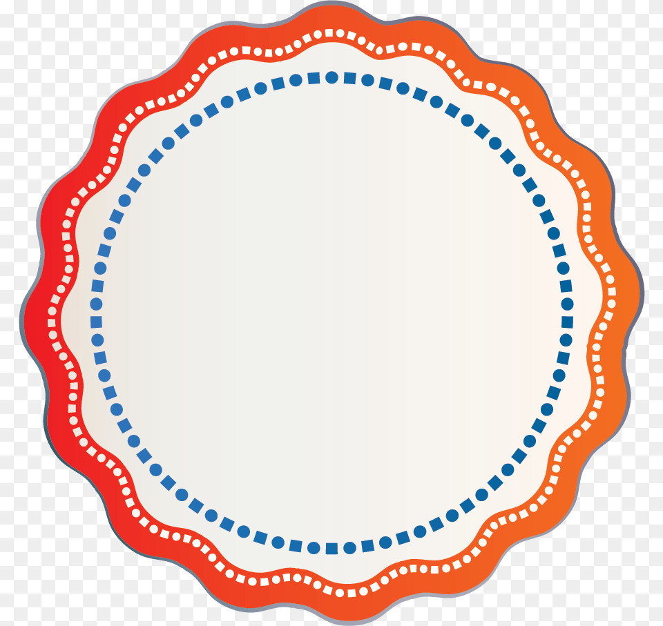 Red Orange Gradient Flower Outline With White Square Circle Border Design Vector, Food, Ketchup, Oval Free Png