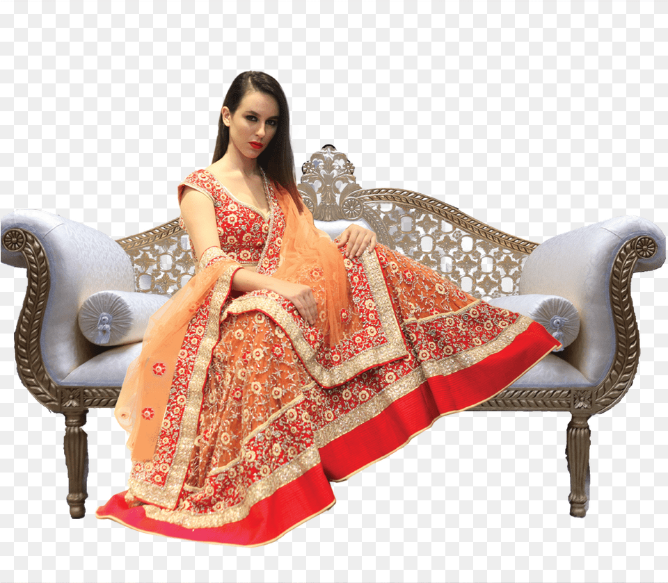 Red Orange Lehenga Photo Shoot, Formal Wear, Clothing, Dress, Gown Free Png