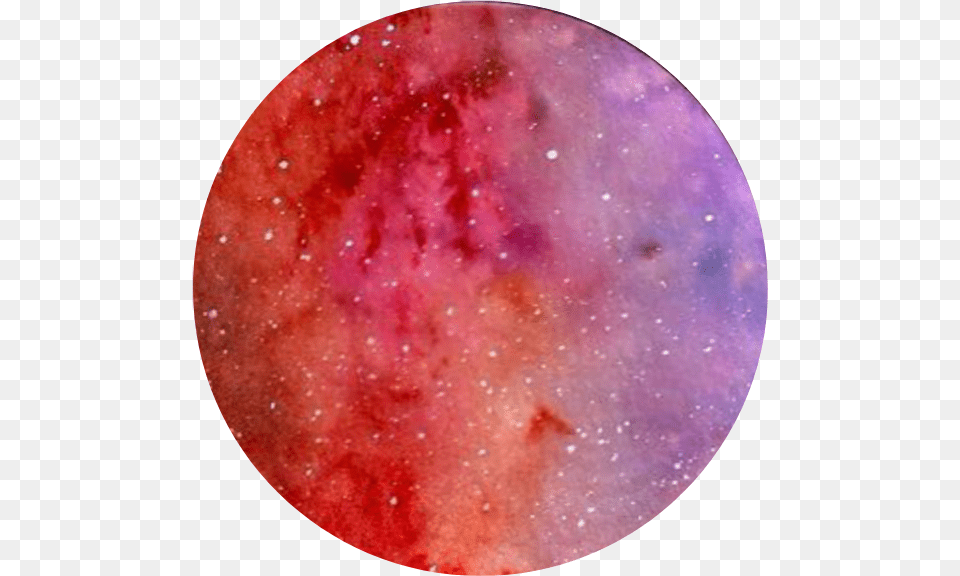 Red Orange Purple Watercolor Stars Circle Nebula, Nature, Night, Outdoors, Astronomy Free Transparent Png