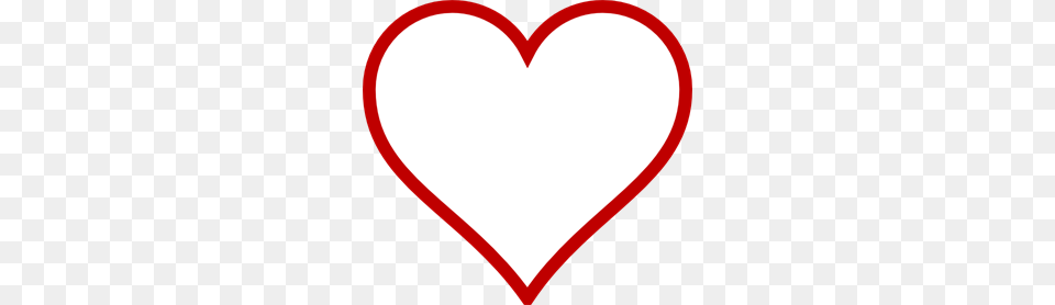 Red Outline Heart Clip Arts For Web Png