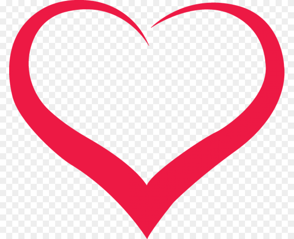 Red Outline Heart Image For Outline Red Heart Png