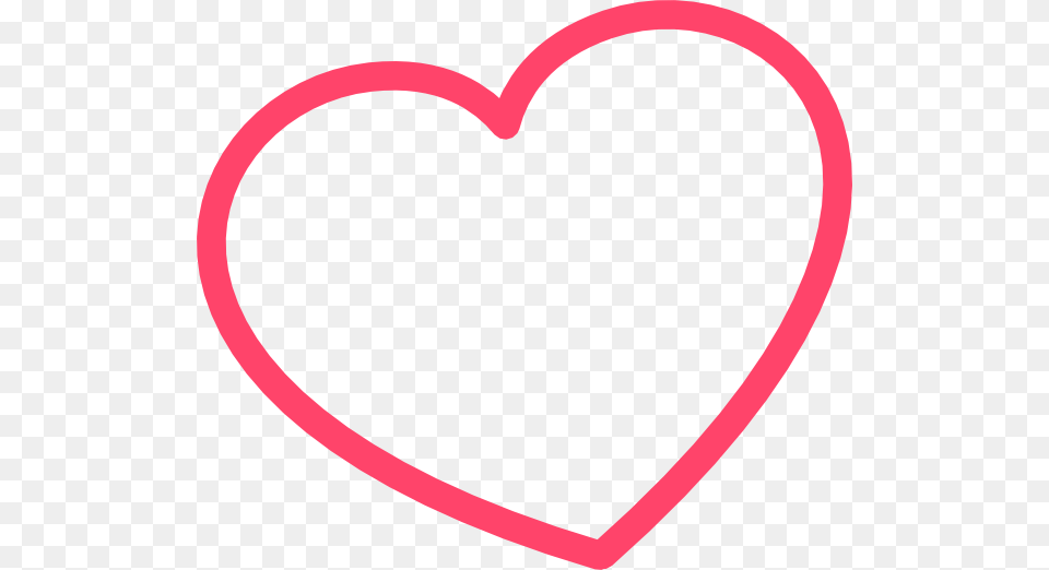 Red Outline Heart Left Clip Art, Bow, Weapon Free Png