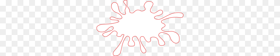 Red Outline Splat Clip Art, Light, Outdoors Free Png