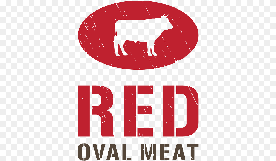 Red Oval Meats Graphic Design, Angus, Animal, Bull, Cattle Free Transparent Png