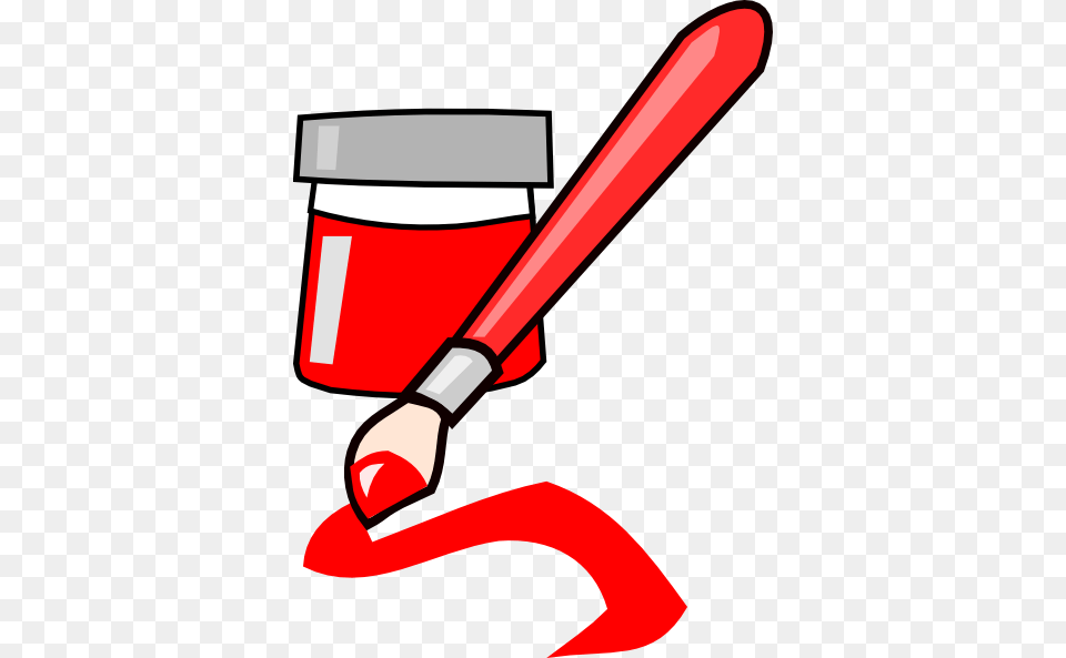 Red Paint Clip Art, Brush, Device, Tool, Dynamite Free Transparent Png