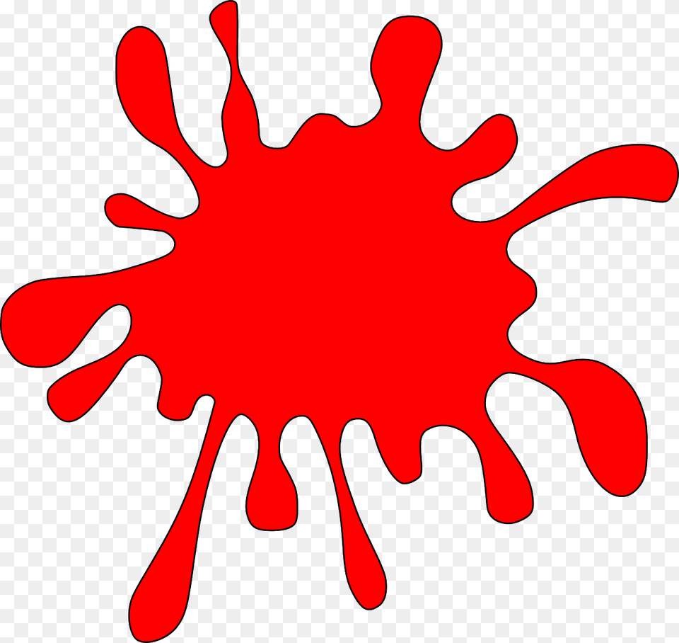 Red Paint Ink Free Picture Red Paint Splatter Clipart, Stain, Food, Ketchup, Animal Png Image