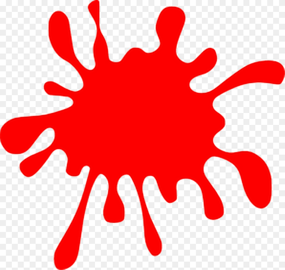 Red Paint Splat Clipart Download Black Paint Splash Clipart, Maroon, Stain, Person Free Transparent Png