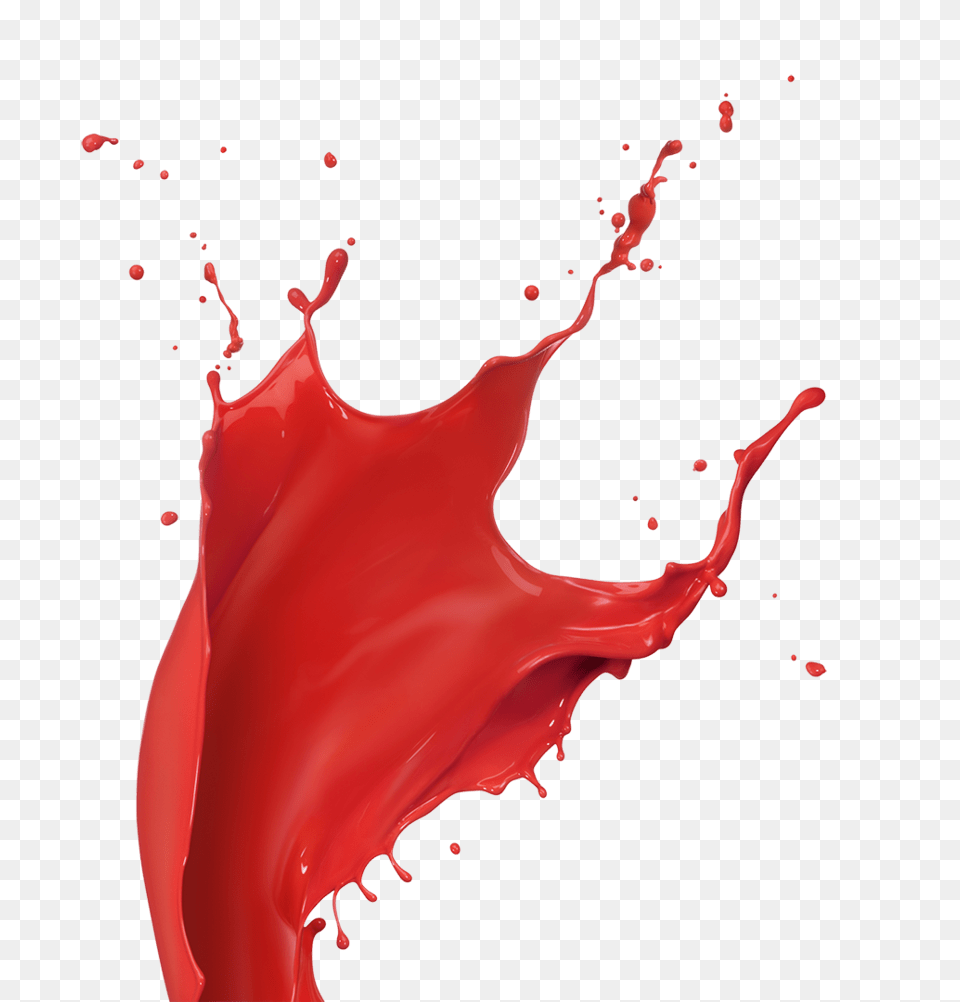 Red Paint Splatter Footer, Leaf, Plant Png Image